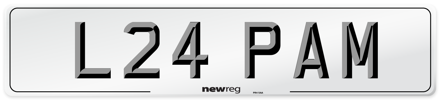 L24 PAM Number Plate from New Reg